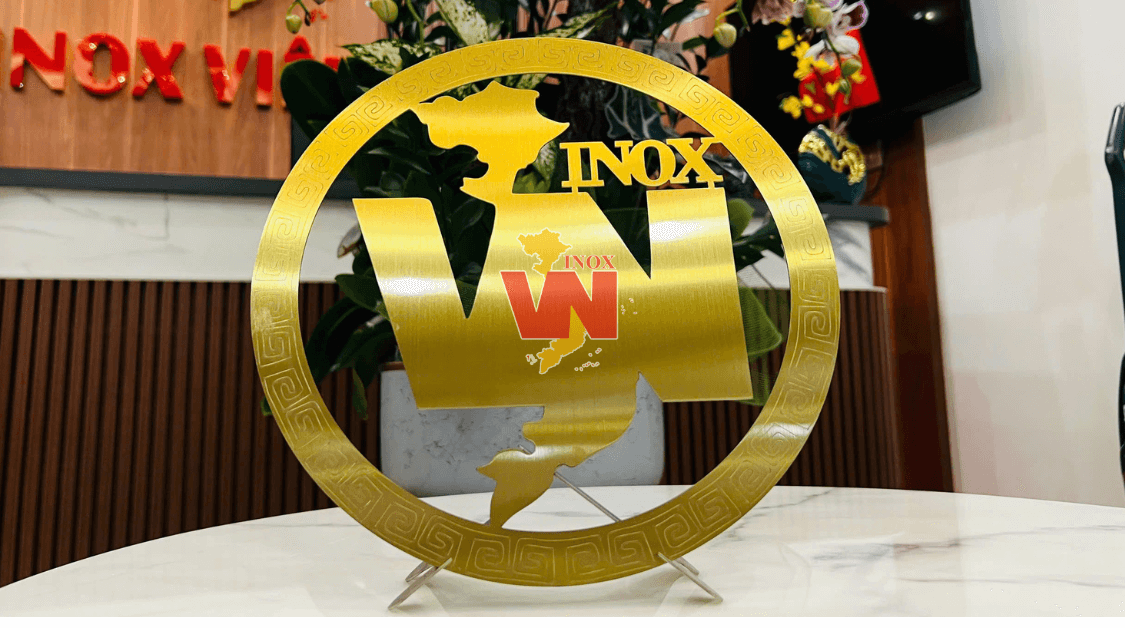 Biểu Trưng Inox Thương Hiệu Để Bàn