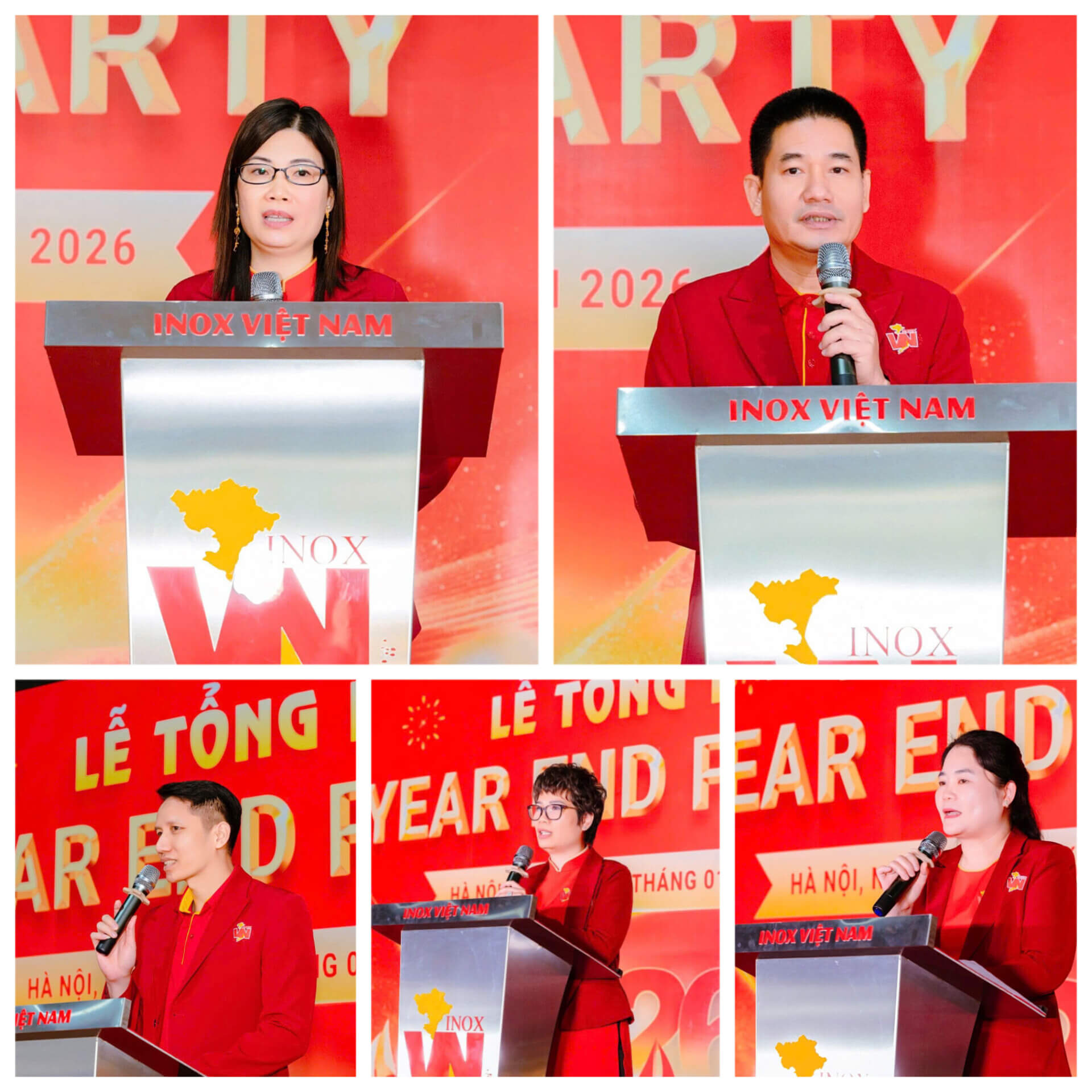 The Board of Directors delivering remarks during the 2025 Year-End Review Meeting.