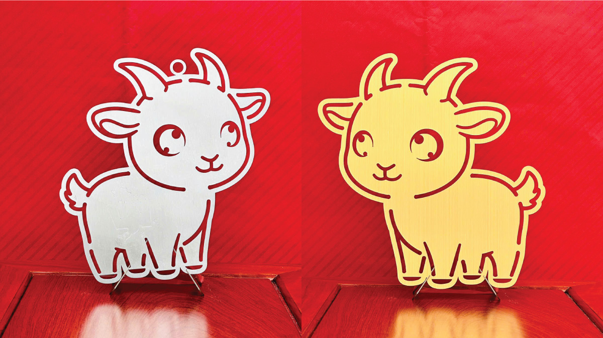 Dê ( Mùi) inox 304 trang trí, quà tặng