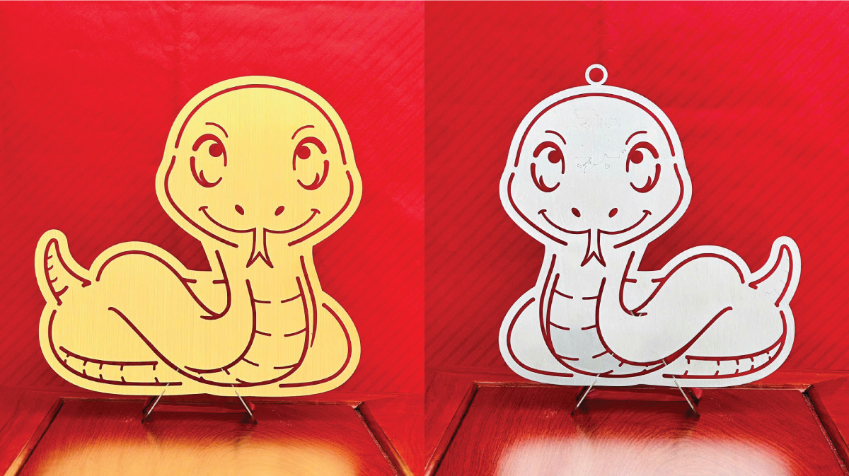 Rắn (Tỵ) inox 304 trang trí, quà tặng