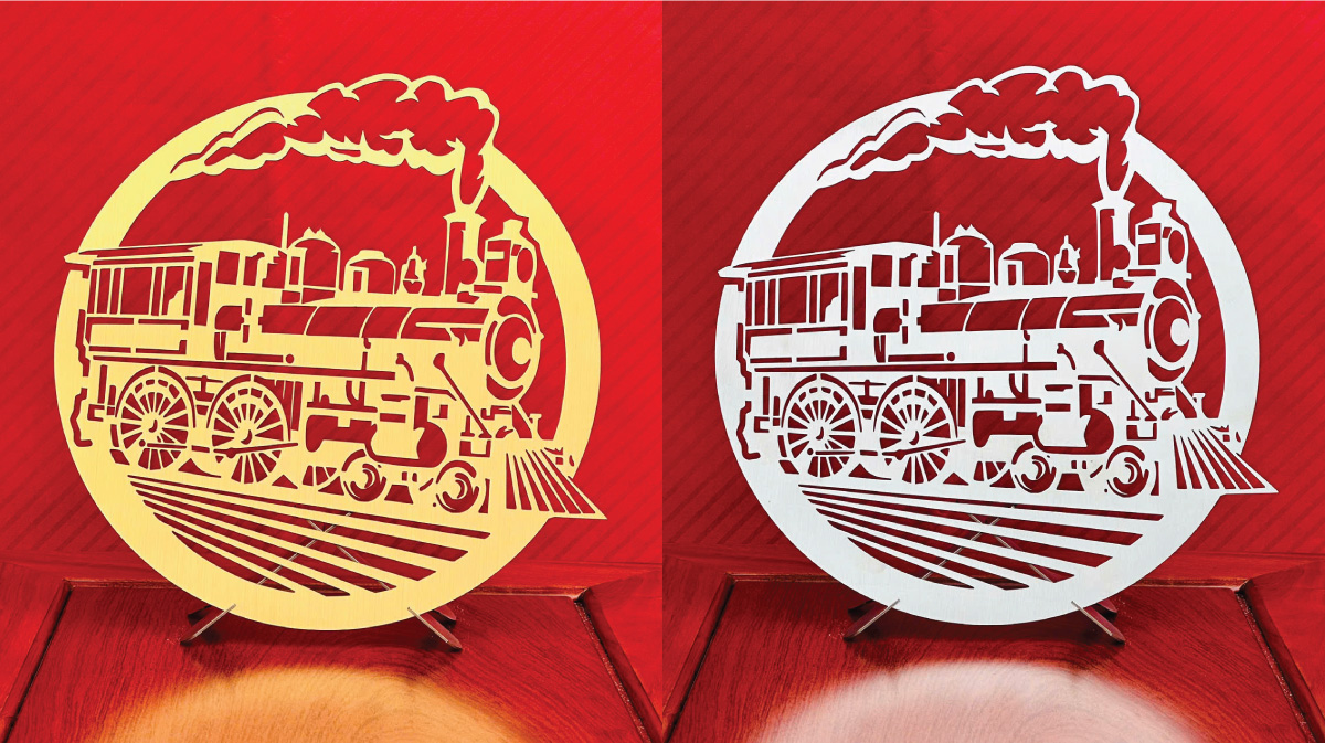 TRanh tàu hỏa inox