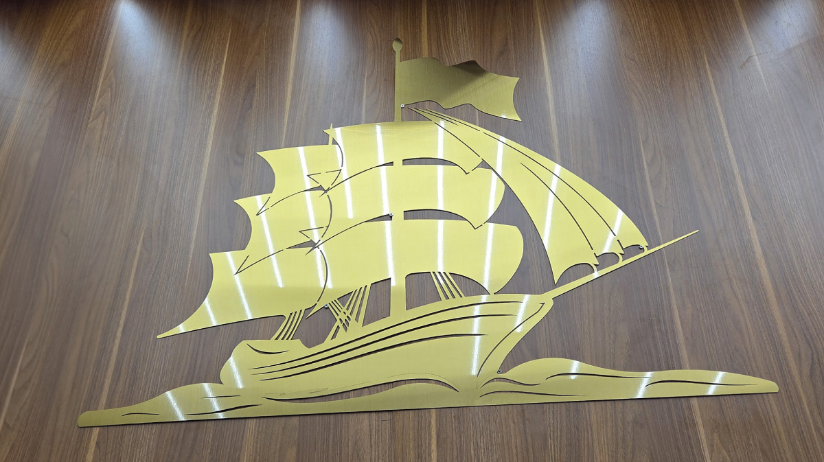 Tranh Thuận Buồm Xuôi Gió Inox trang trí