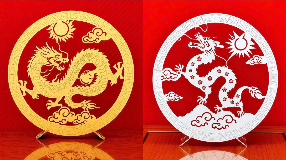Tranh linh vật Rồng (Thìn)