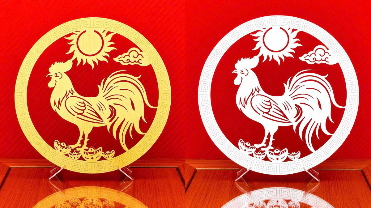 Tranh linh vật gà (Dậu)