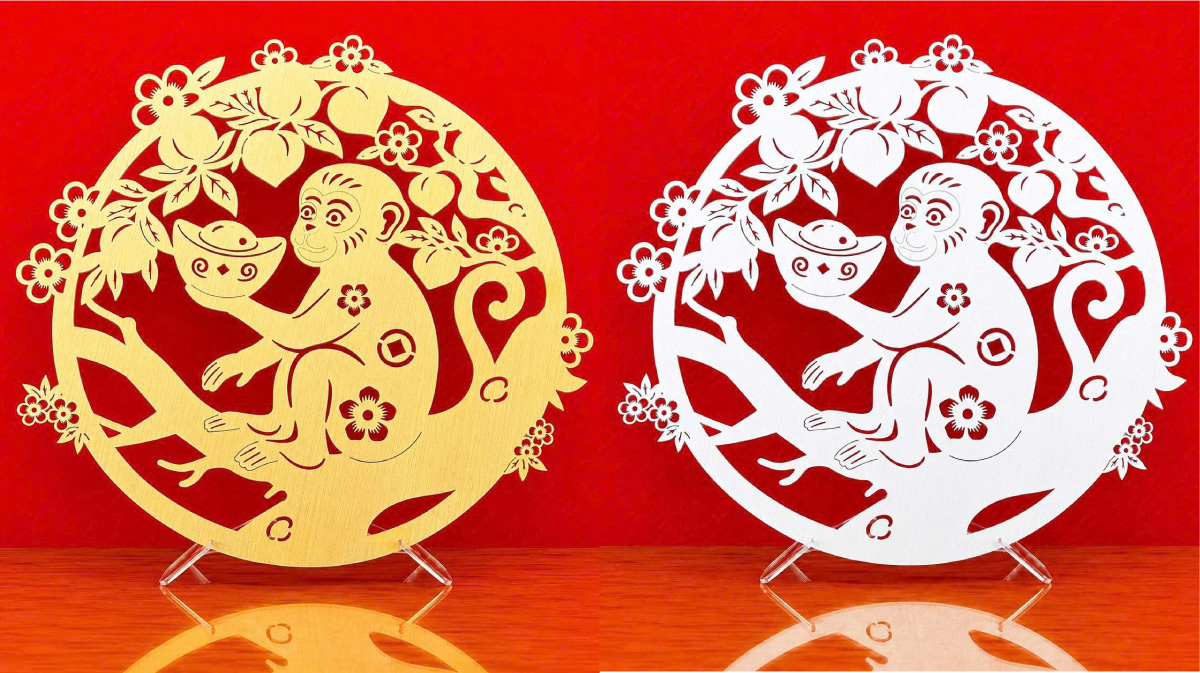 Tranh linh vật Khỉ (Thân)